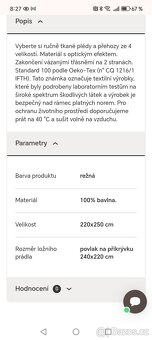 Ručně tkaný pléd nebo přehoz - 5