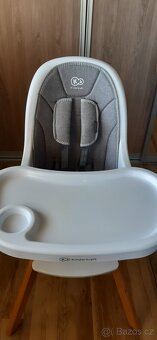 Dětská jídelní židlička KINDERKRAFT SELECT 2V1 TIXI GREY PRE - 5