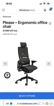 Kancelářská židle Steelcase Please s podhlavníkem - 5