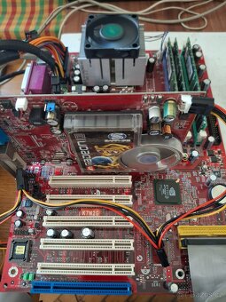 Retro základní deska MSI socket A + procesor + pamet - 5