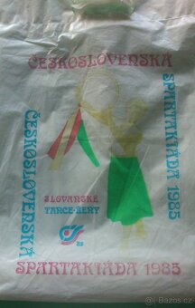 Pytlík na obuv 3. ČS Spartakiáda 1965 + igelitka 1985 - 5