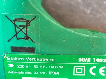 Prodám Elektrický vertikutátor GARDENLINDE - 5
