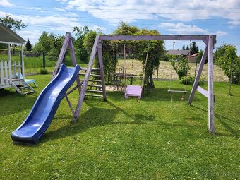 DĚTSKÉ HŘIŠTĚ SE SKLUZAVKOU-DŘEVĚNÁ SESTAVA - 5