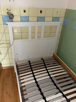 Postel IKEA HEMNES, vč. roštu super stav 90x200 cm - 5