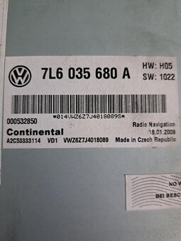 Original navigace VW RNS510 7L6035680A VW Touareg 7L - 5