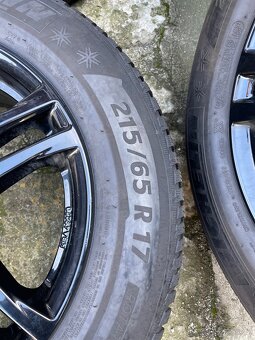 Zánovní Alu kola 5x112 včetně zimních pneu 215/65 R17 - 5