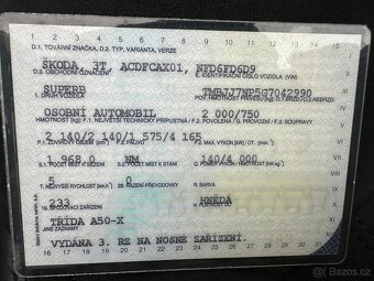 Škoda superb combi, DPH - 5