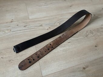 Vojenský pásek/řemen ČSLA 110cm kůže - nový, STARÝ TYP - 5
