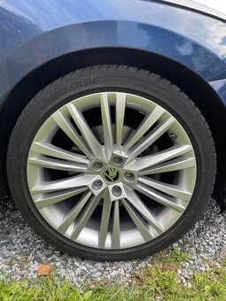 Alu kola Canopus, Škoda Superb 3, 5x112 r19, zimní sada - 5