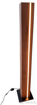 Designová dubová stojací lampa s LED a stmívačem (140 cm) - 5