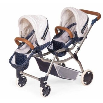 DeCuevas 80337 Skládací kočárek pro dvojčata panenky 3 v 1 - 5