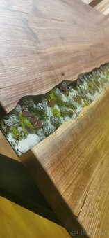 Stůl - Americký ořech s pryskyřicí - 5