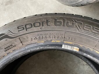 prodám letní pneumatiky 205/55/16 Dunlop celá sada - 5