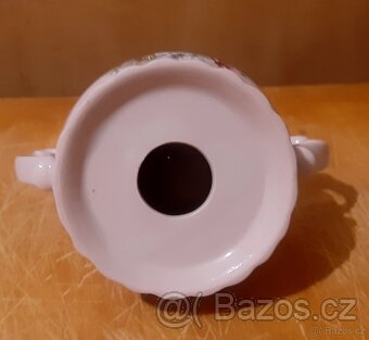 Svícen z růžového porcelánu - 5