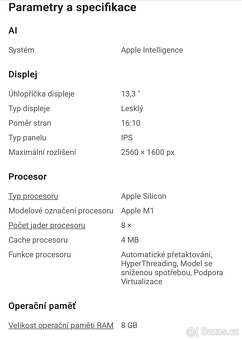 Macbook Air 13” M1 2020 8GB, 256GB Vesmírně šedý - 5