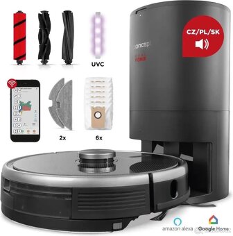 Robotický vysavač s mopem Concept Real force laser VR 3520. - 5
