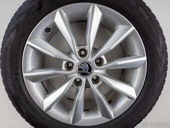 Škoda Octavia - Originání 16" alu kola - Zimní pneu - 5