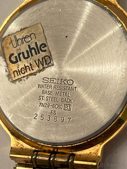 Hodinky Seiko, strojek Quartz, čiselnik 35mm. Plně funkční. - 5