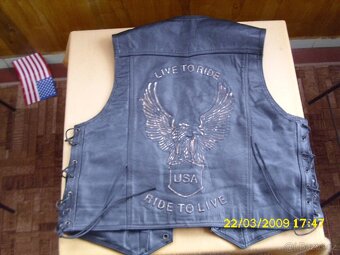 Kožená vesta Sodager Live To Ride - 5