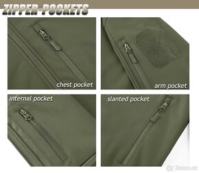 Softshell bunda Tacvasen XXL (XXXL) černá - 5