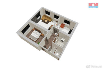 Prodej bytu 2+1, 66 m², Nový Bor, ul. Palackého náměstí - 5