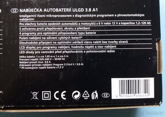 Autonabíječka, nabíječka autobaterií, 6V a 12V baterie. - 5