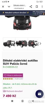 Dětské elektrické auto TOP STAV - 5