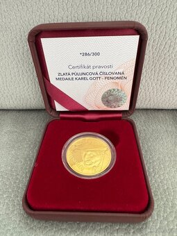 Sada tří medailí Karel Gott - Zpěvák, Malíř, Fenomén - 5