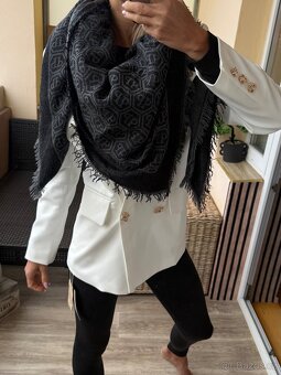 Philipp Plein velký šedý šátek, originál - 5