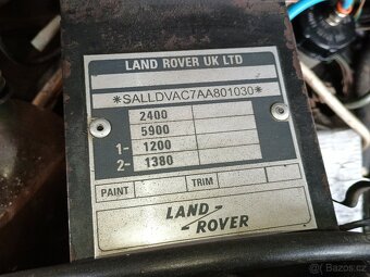 Land rover Defender 7 míst,1982 2x uzávěrka arb - 5