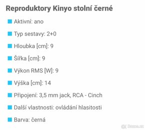 Reproduktory Kinyo - 5