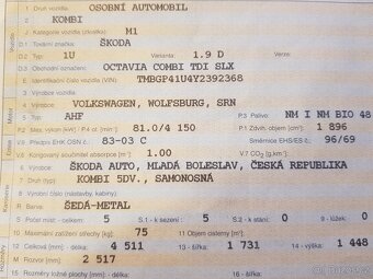 kompletní motor 1,9 TDi 81KW AHF ŠKODA, VOLKSWAGEN - 5