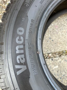 Použité letní pneu zátěžové : 215/75/R16C - 2 kusy - 5