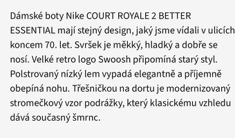 Dámské tenisky Nike vel.38,5 Black/White - 5