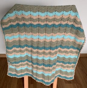 Háčkovaná dečka pro miminko, doprava zdarma - 5