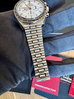 White OMEGA SPEEDMASTER 42mm ALBINO 02/2025 FULL SET NOVÉ - 5