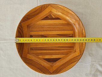 Stará dřevěná retro mísa - 5