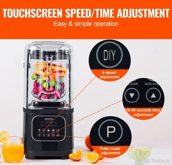 Nový Profesionální mixér VEVOR se štítem - 5