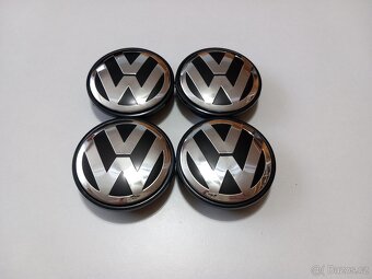 Středové krytky Vw, 56x52mm chrom logo - 5
