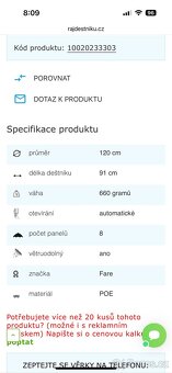 Průhledný velký deštník - svatební - 5