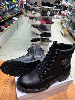 Černá zimní kozačky - 5