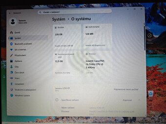 Notebook Lenovo, Windows 11, CPU i3, 12GB RAM DDR4, NVME M.2 - 5