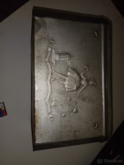 Starožitná plechová krabice na kafe - 5