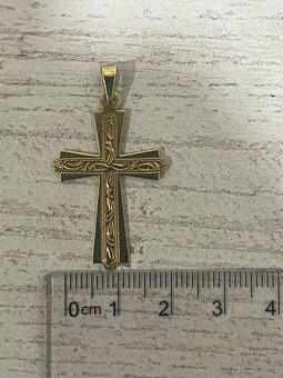 Zlato / zlatý přívěšek kříž 14 k 585 - 5