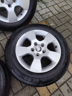 ALU 5x112 r15 ŠKODA + ZÁNOVNÍ LETNÍ PNEU - 5