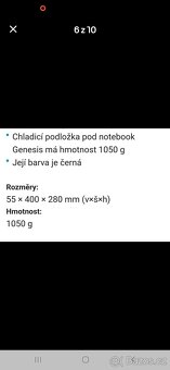 Chladící podložka pro notebook - 5