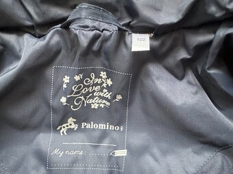 Dívčí zimní modrý kabát C&A Palomino, vel. 122 - 5