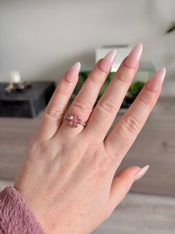 Vel. 7 nový dámský prsten květina - 5