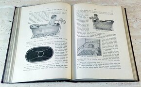 Starožitné lékařské knihy Domácí lékařka, oba dva díly, 1923 - 5