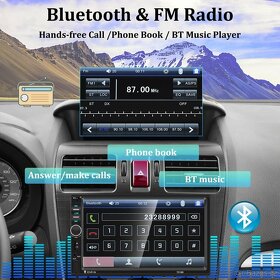 Double Din Car Stereo Bluetooth 7” dotykový MP5 prehrávač - 5